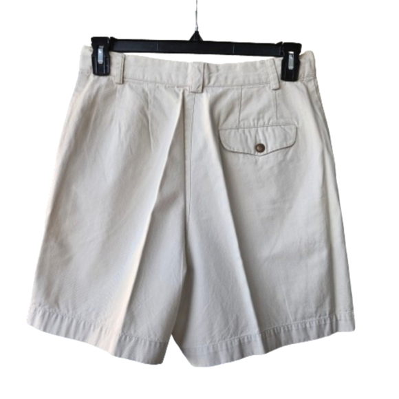 Gap Classic Fit Khaki Off-White/Grey High Waist Shorts 3 Pockets Size 12R - Picture 9 of 15